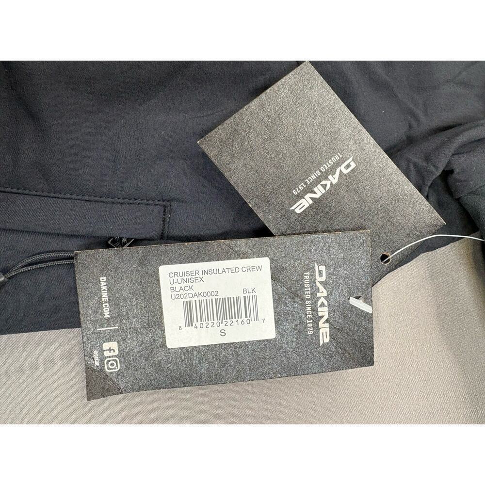 NWT Dakine Cruiser Insulated Crew Pullover Shirt Jacket Unisex Size Small Black - Picture 7 of 9